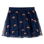 VidaXL Kinderrokje met tule 140 marineblauw