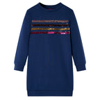 Vidaxl kinderjurk 104 marineblauw