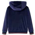 Vidaxl kinderjas met capuchon 104 marineblauw