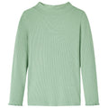 VidaXL Kindershirt met lange mouwen lage col 116 donkermintkleurig