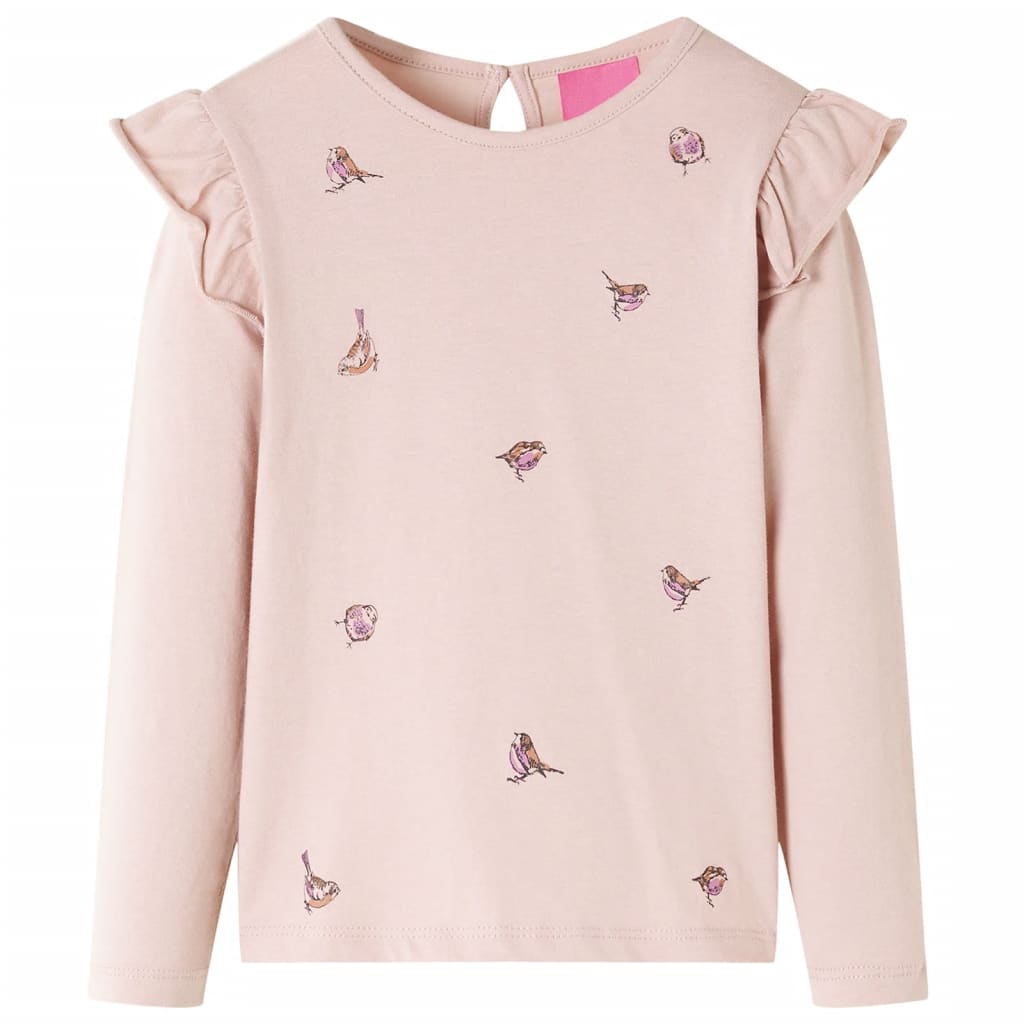 Vidaxl kindershirt met lange mouwen 92 roze