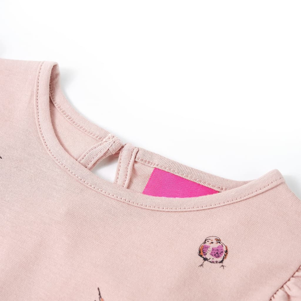 Vidaxl kindershirt met lange mouwen 92 roze