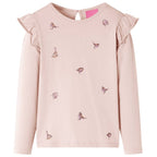Vidaxl kindershirt met lange mouwen 116 roze
