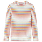Vidaxl kindershirt met lange mouwen 104 gestreept ecru