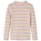 Vidaxl kindershirt met lange mouwen 116 gestreept ecru