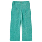 Vidaxl kinderbroek 104 ribfluweel mintgroen