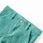 Vidaxl kinderbroek 116 ribfluweel mintgroen