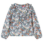 Vidaxl kindershirt met lange mouwen 128 donkerblauw