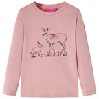 VidaXL Kindershirt met lange mouwen 116 roze