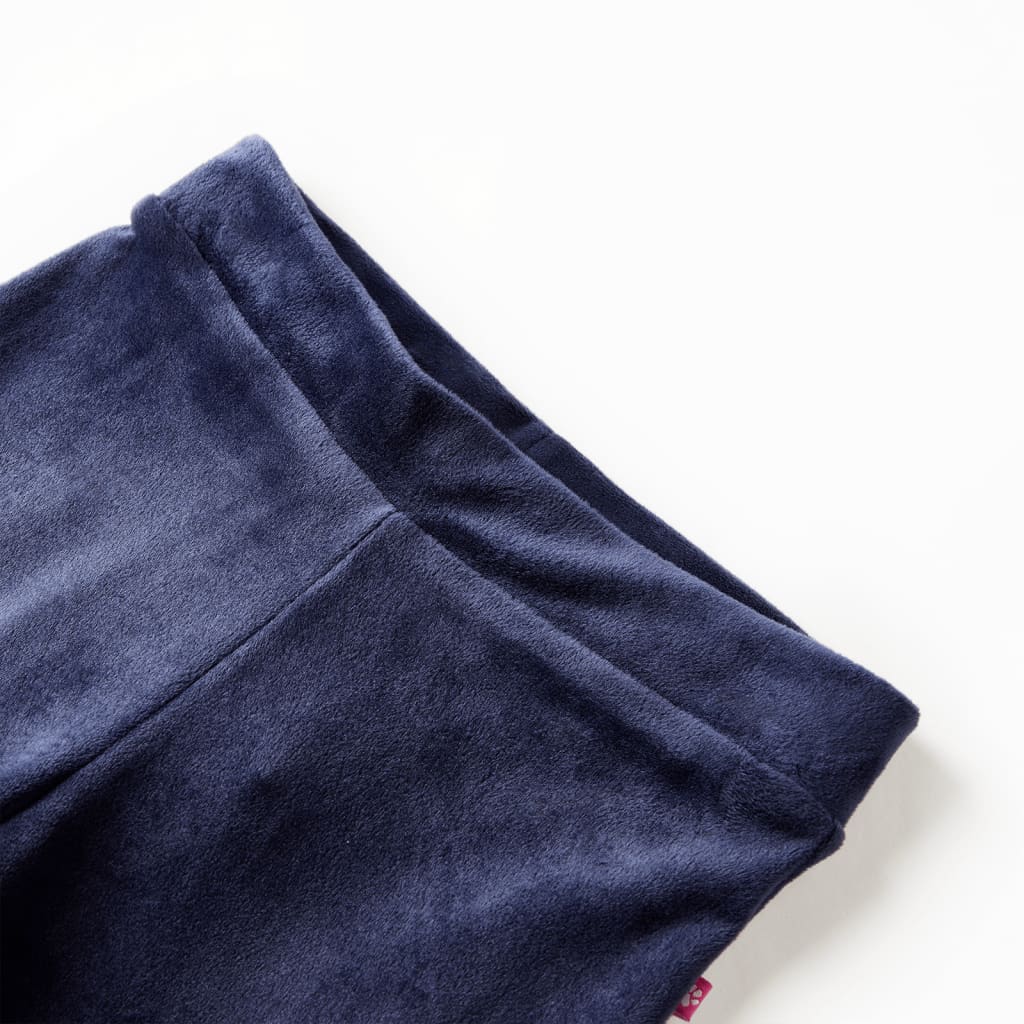 Vidaxl kinderbroek fluweel 104 donkerblauw