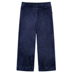 VidaXL Kinderbroek fluweel 128 donkerblauw