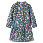 Vidaxl kinderjurk met lange mouwen 116 donkerblauw