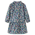 Vidaxl kinderjurk met lange mouwen 128 donkerblauw
