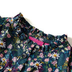 Vidaxl kinderjurk met lange mouwen 128 donkerblauw