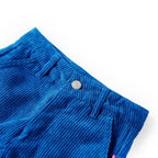Vidaxl kinderbroek 128 ribfluweel kobaltblauw