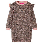 Vidaxl kinderjurk 104 middelroze