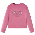 VidaXL Kindershirt met lange mouwen 92 frambooskleurig