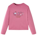 Vidaxl kindershirt met lange mouwen 116 frambooskleurig