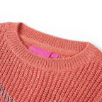 Vidaxl kindertrui gebreid 128 middelroze