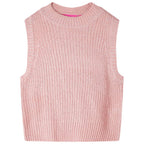 Vidaxl kinderspencer gebreid 92 lichtroze