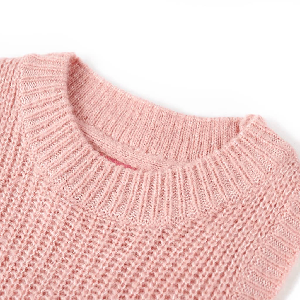 Vidaxl kinderspencer gebreid 116 lichtroze