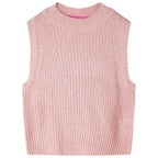 Vidaxl kinderspencer gebreid 128 lichtroze