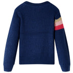 Vidaxl kindertrui gebreid 116 marineblauw