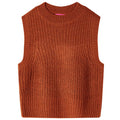Vidaxl kinderspencer gebreid 104 cognackleurig