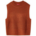 Vidaxl kinderspencer gebreid 116 cognackleurig