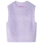 Vidaxl kinderspencer gebreid 104 lichtlila