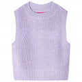 Vidaxl kinderspencer gebreid 116 lichtlila