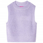 Vidaxl kinderspencer gebreid 116 lichtlila