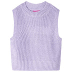 VidaXL Kinderspencer gebreid 140 lichtlila