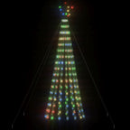 Vidaxl led-kerstboom 275 leds kleurrijk 180 cm