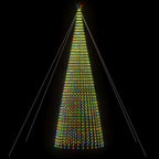 Vidaxl led-kerstboom 1544 leds kleurrijk 500 cm