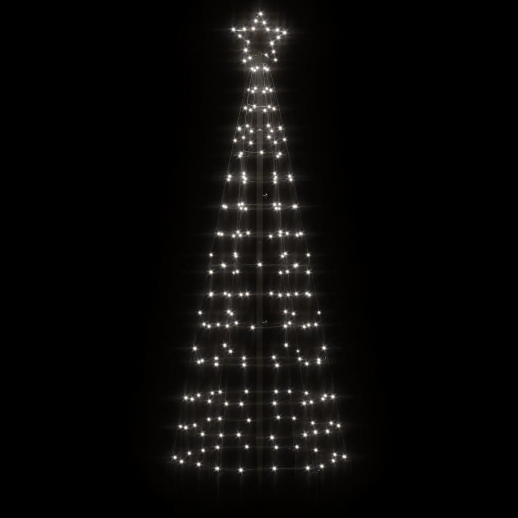 VidaXL Lichtkegel met grondpinnen 220 koudwitte LED's 180 cm
