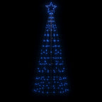Vidaxl led-kerstboom met spikes 220 leds 180 cm blauw