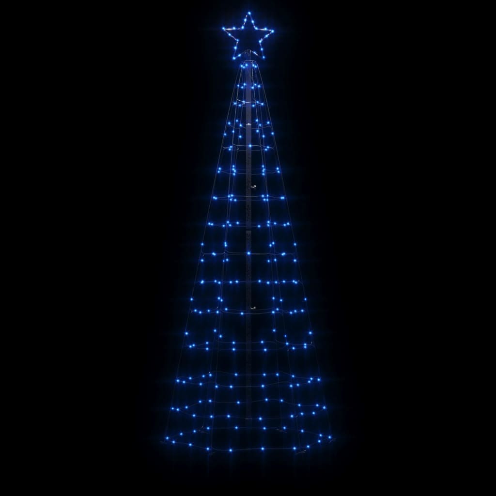 Vidaxl led-kerstboom met spikes 220 leds 180 cm blauw