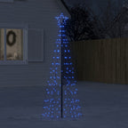 Vidaxl led-kerstboom met spikes 220 leds 180 cm blauw