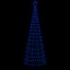 VidaXL Lichtkegel met grondpinnen 570 blauwe LED's 300 cm