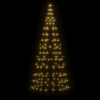 Vidaxl led-kerstboom aan vlaggenmast 200 led's warm wit 180 cm