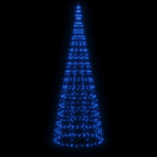 Vidaxl led-kerstboom aan vlaggenmast 550 led's 300 cm blauw