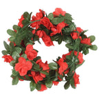 Vidaxl bloemenslingers 6 st 250 cm lente rood