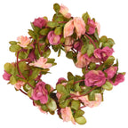 Vidaxl bloemenslingers 6 st 250 cm rozerood