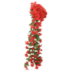 Vidaxl bloemenslingers 3 st 85 cm rood