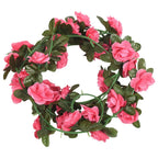 Vidaxl bloemenslingers 6 st 240 cm roodroze