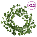 Vidaxl kerstslingers klimop 12 st 200 cm groen