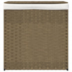 Vidaxl wasmand met 2 vakken 53x35x57 cm poly rattan