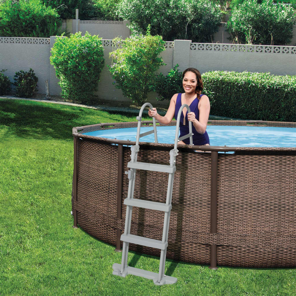 Vidaxl bestway flowclear zwembadladder 4 treden 122 cm 58331