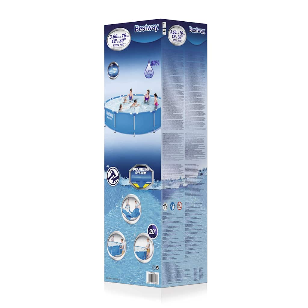 Bestway steel pro framezwembad 366x76 cm